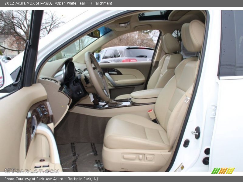 Aspen White Pearl II / Parchment 2012 Acura MDX SH-AWD
