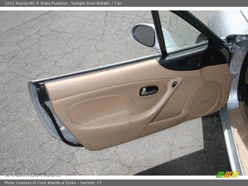 Sunlight Silver Metallic / Tan 2001 Mazda MX-5 Miata Roadster