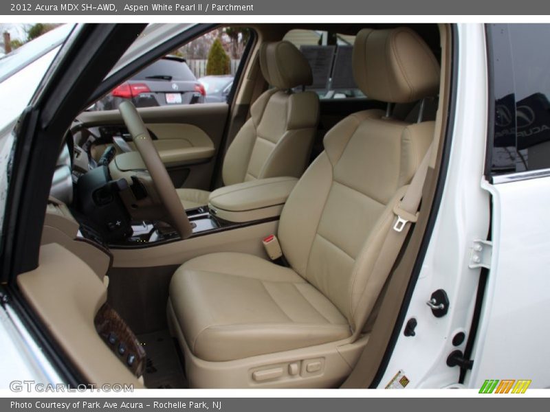 Aspen White Pearl II / Parchment 2012 Acura MDX SH-AWD