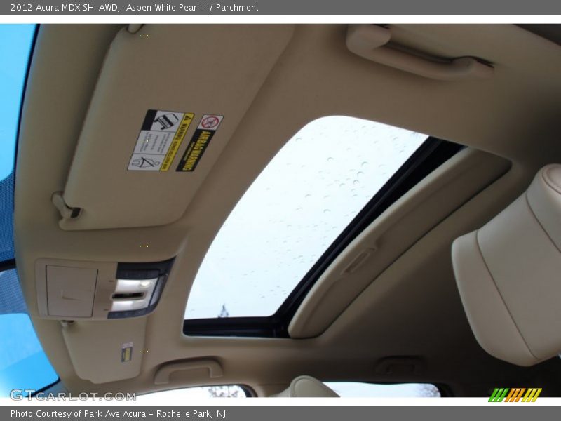 Aspen White Pearl II / Parchment 2012 Acura MDX SH-AWD