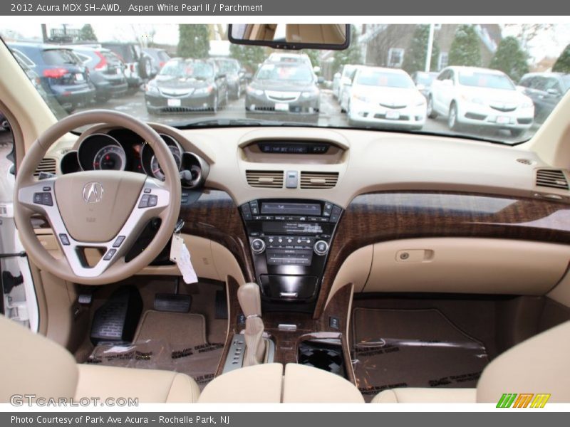 Aspen White Pearl II / Parchment 2012 Acura MDX SH-AWD