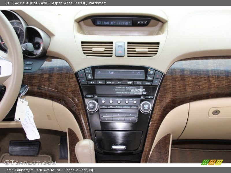 Aspen White Pearl II / Parchment 2012 Acura MDX SH-AWD