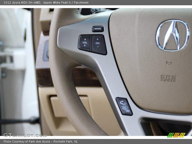 Aspen White Pearl II / Parchment 2012 Acura MDX SH-AWD