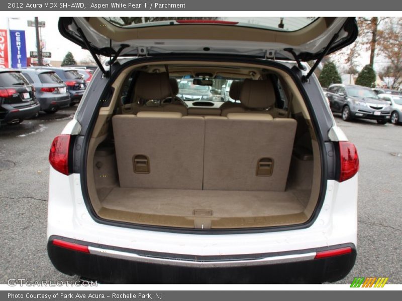 Aspen White Pearl II / Parchment 2012 Acura MDX SH-AWD