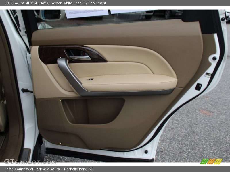 Aspen White Pearl II / Parchment 2012 Acura MDX SH-AWD