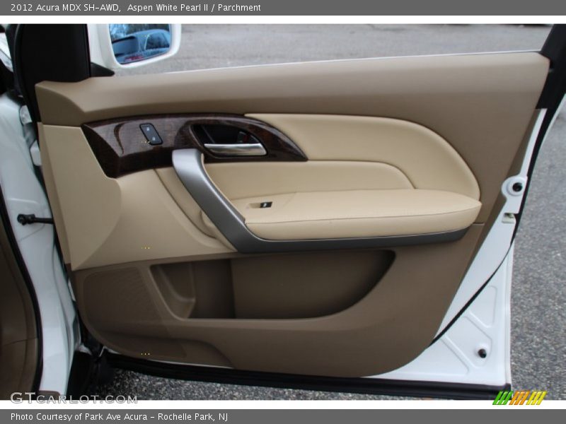 Aspen White Pearl II / Parchment 2012 Acura MDX SH-AWD