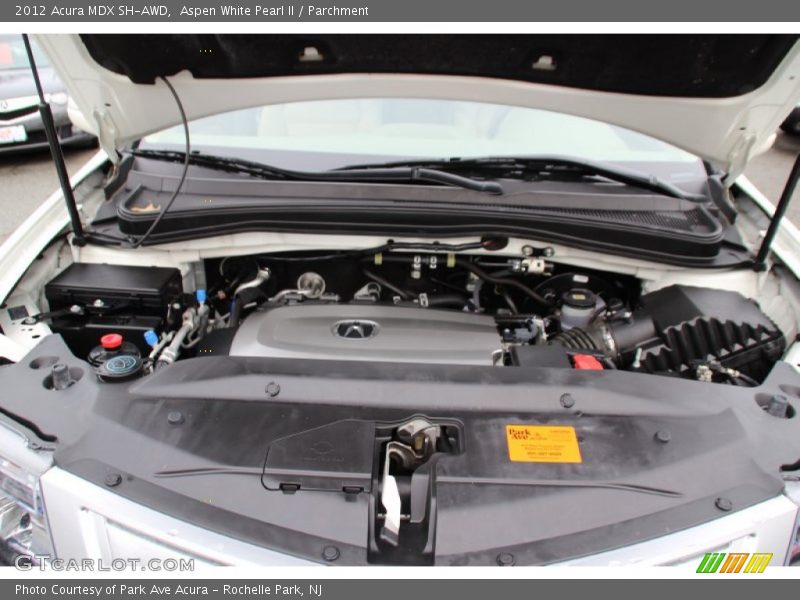 Aspen White Pearl II / Parchment 2012 Acura MDX SH-AWD