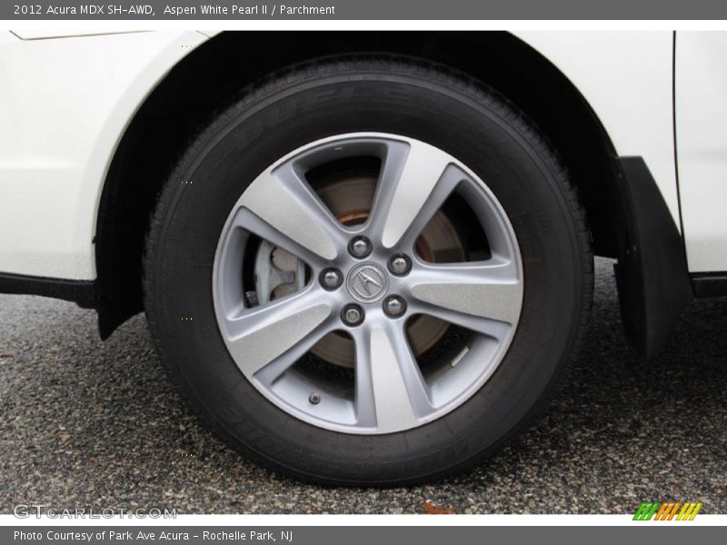 Aspen White Pearl II / Parchment 2012 Acura MDX SH-AWD