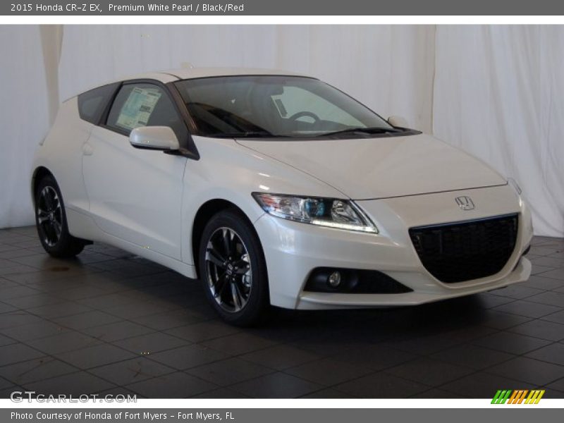 Premium White Pearl / Black/Red 2015 Honda CR-Z EX