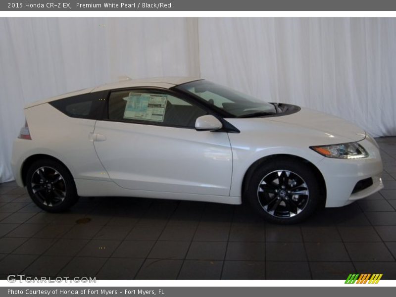 Premium White Pearl / Black/Red 2015 Honda CR-Z EX