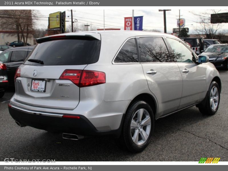 Palladium Metallic / Ebony 2011 Acura MDX Technology