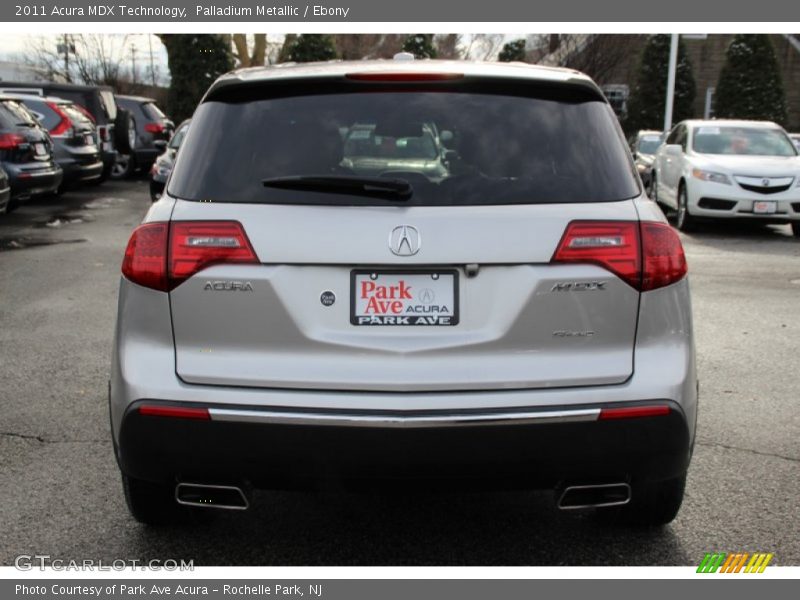 Palladium Metallic / Ebony 2011 Acura MDX Technology