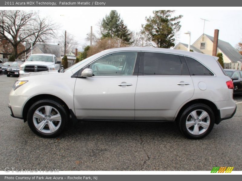 Palladium Metallic / Ebony 2011 Acura MDX Technology