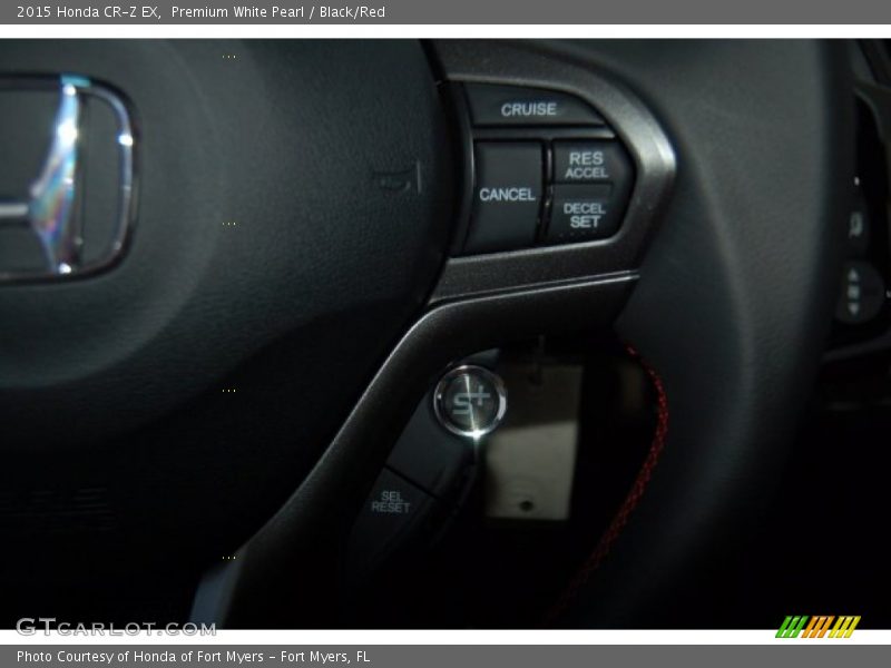Premium White Pearl / Black/Red 2015 Honda CR-Z EX