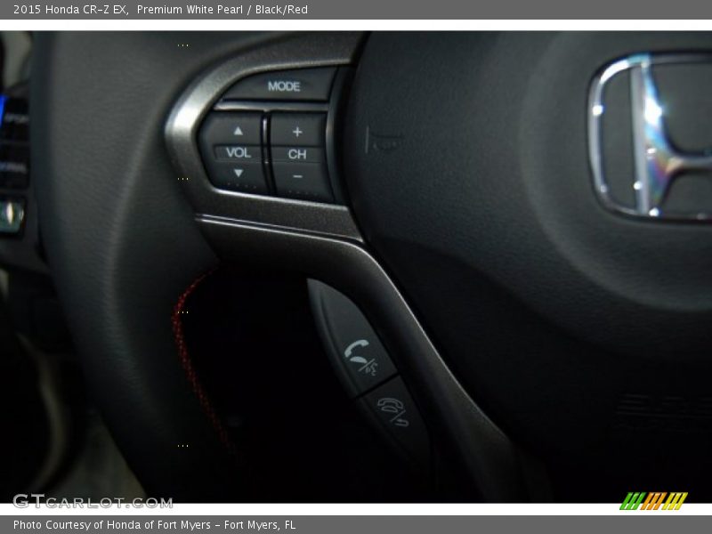 Premium White Pearl / Black/Red 2015 Honda CR-Z EX