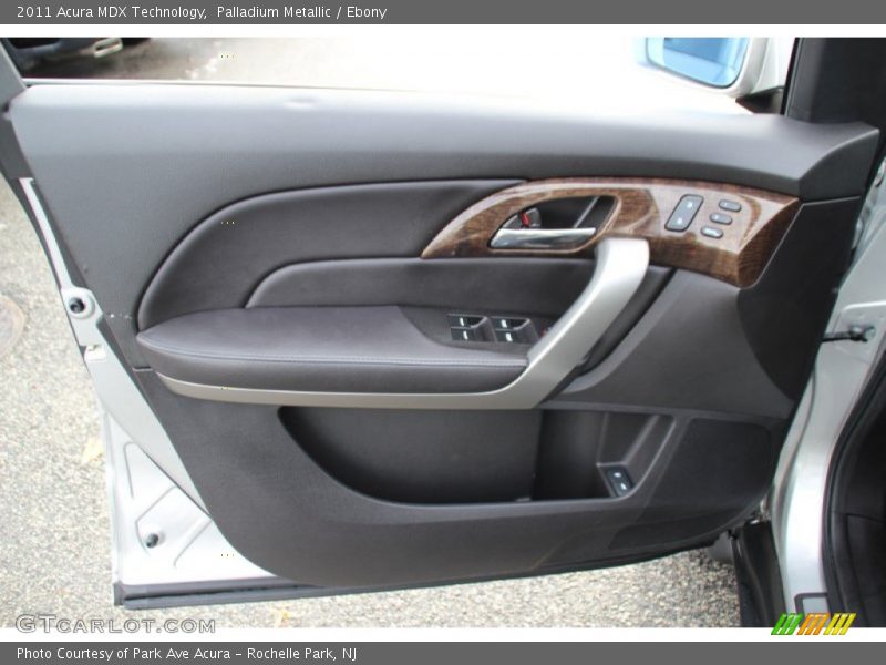 Palladium Metallic / Ebony 2011 Acura MDX Technology