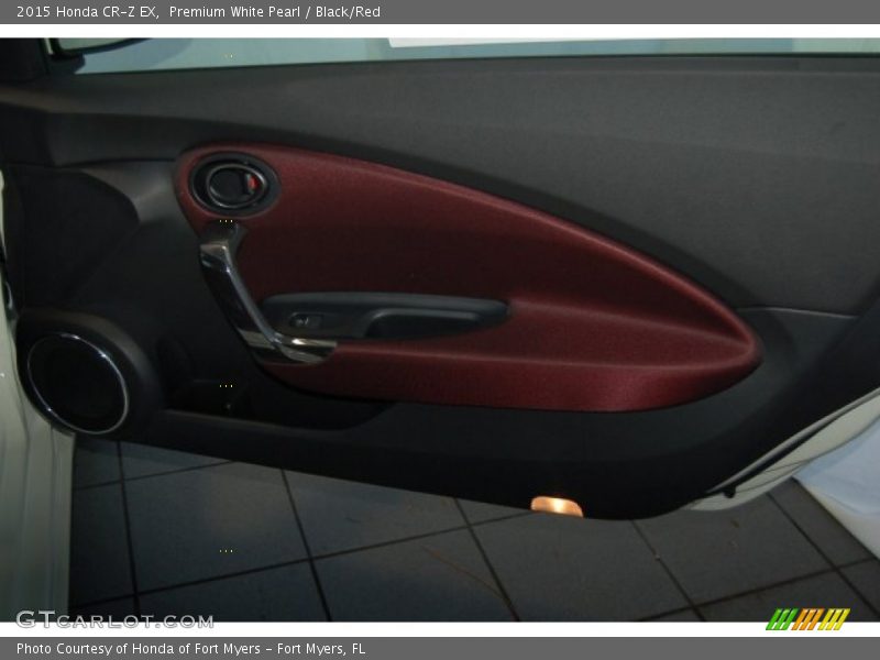 Premium White Pearl / Black/Red 2015 Honda CR-Z EX