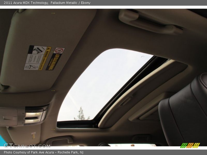 Palladium Metallic / Ebony 2011 Acura MDX Technology