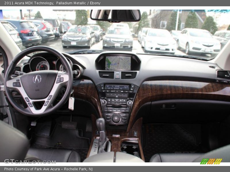 Palladium Metallic / Ebony 2011 Acura MDX Technology