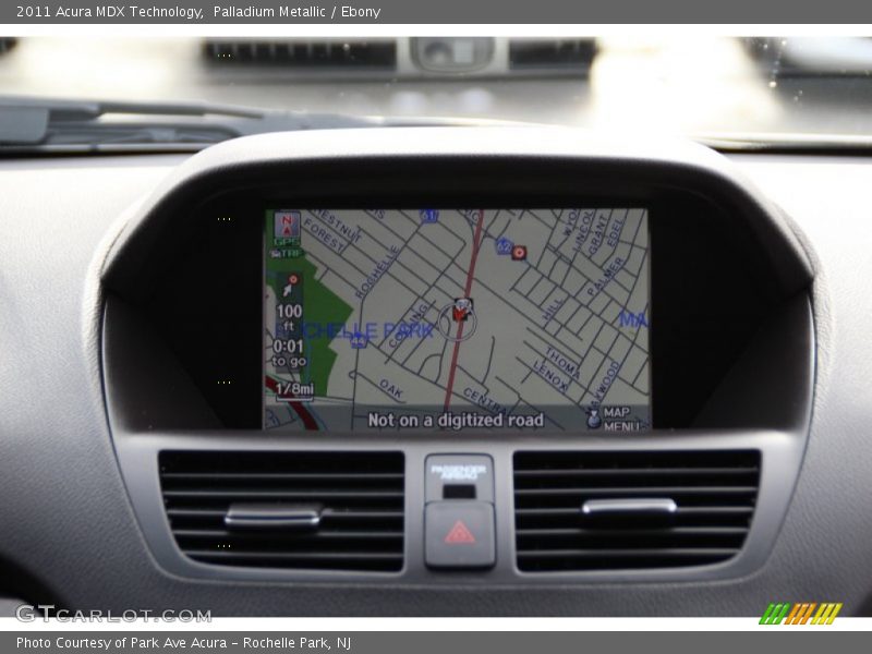 Palladium Metallic / Ebony 2011 Acura MDX Technology