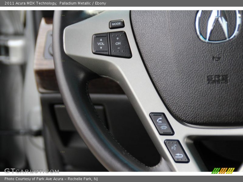 Palladium Metallic / Ebony 2011 Acura MDX Technology
