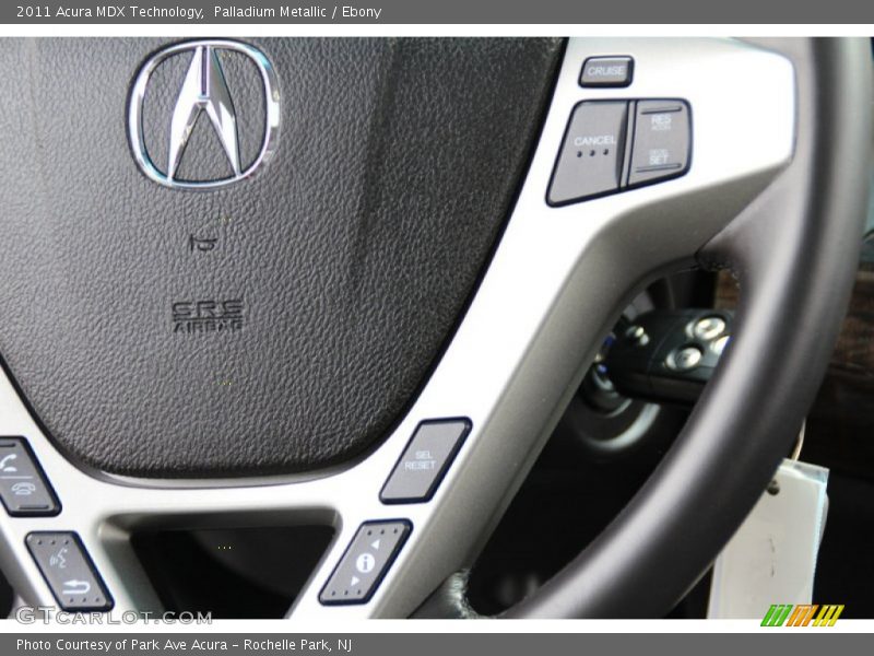 Palladium Metallic / Ebony 2011 Acura MDX Technology