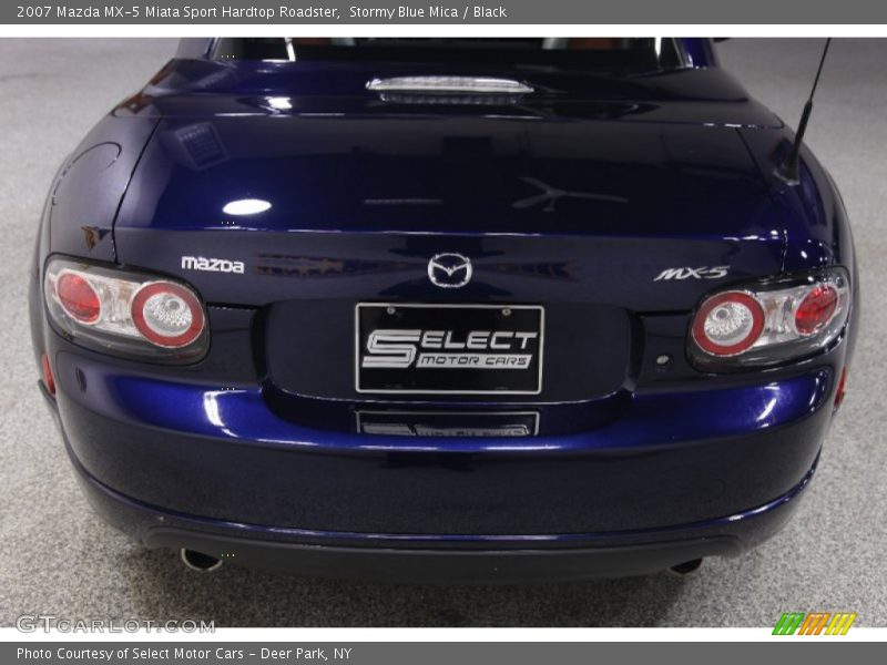 Stormy Blue Mica / Black 2007 Mazda MX-5 Miata Sport Hardtop Roadster