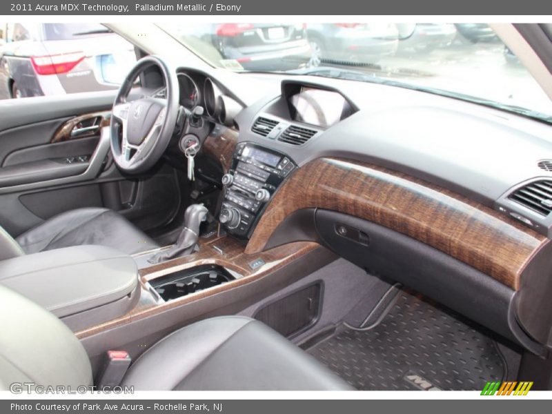 Palladium Metallic / Ebony 2011 Acura MDX Technology