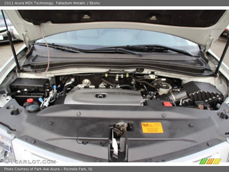 Palladium Metallic / Ebony 2011 Acura MDX Technology