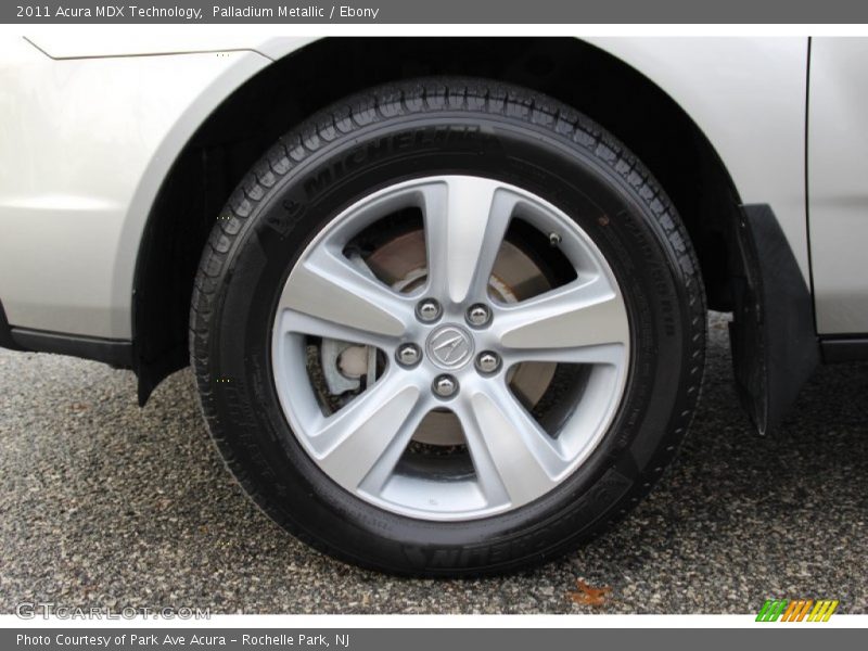 Palladium Metallic / Ebony 2011 Acura MDX Technology