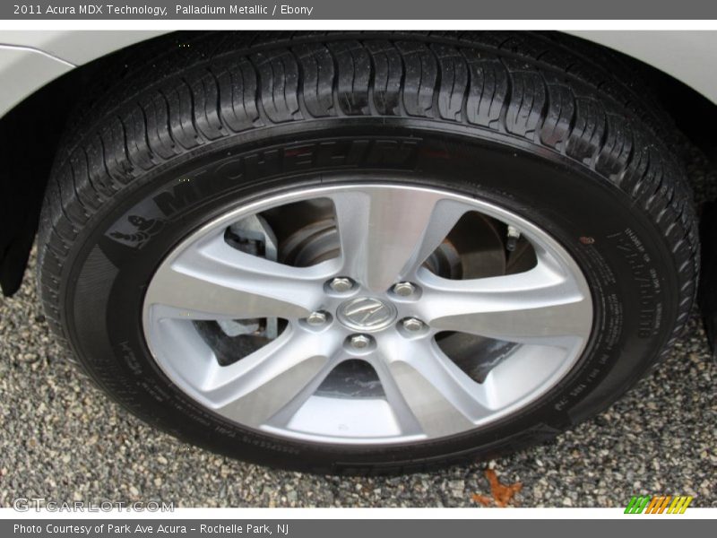 Palladium Metallic / Ebony 2011 Acura MDX Technology