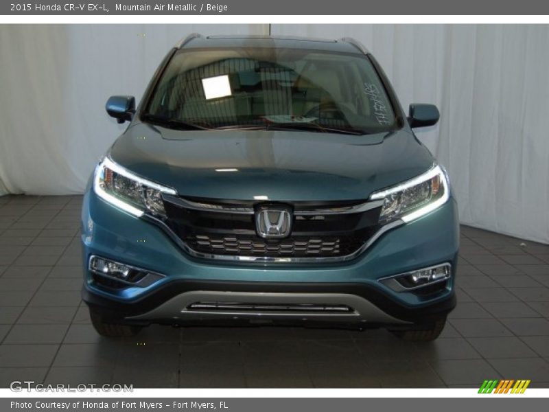 Mountain Air Metallic / Beige 2015 Honda CR-V EX-L