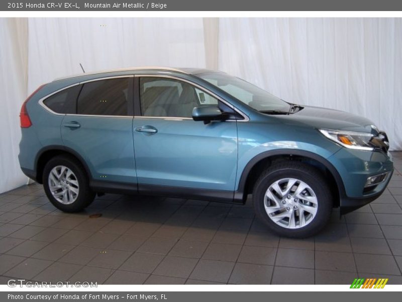 Mountain Air Metallic / Beige 2015 Honda CR-V EX-L