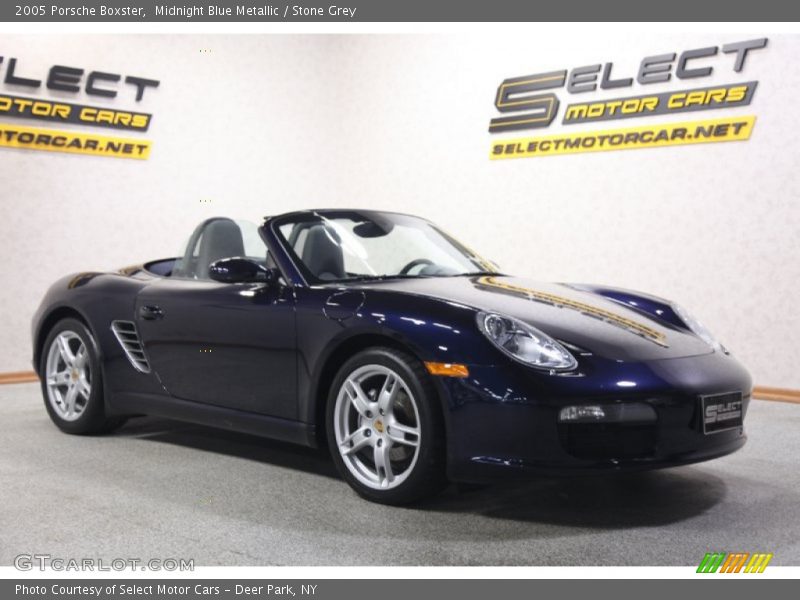 Midnight Blue Metallic / Stone Grey 2005 Porsche Boxster