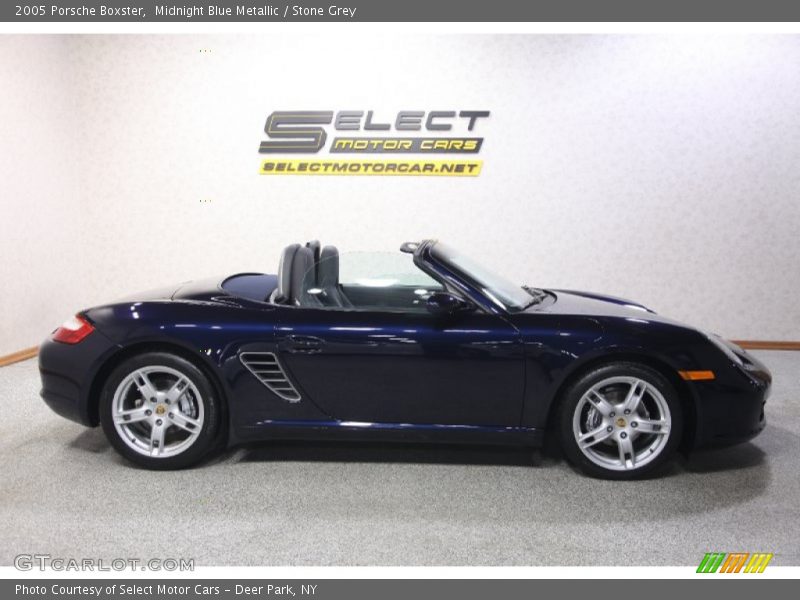 Midnight Blue Metallic / Stone Grey 2005 Porsche Boxster