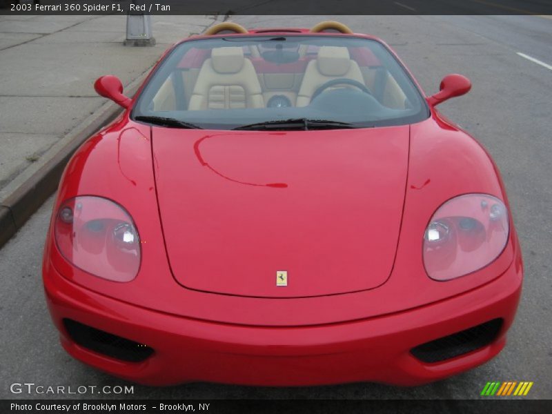 Red / Tan 2003 Ferrari 360 Spider F1