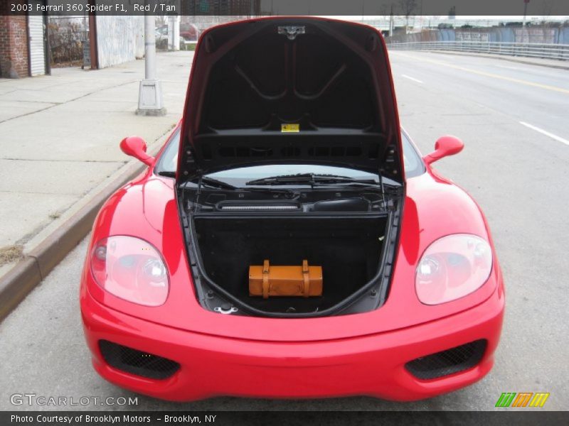 Red / Tan 2003 Ferrari 360 Spider F1