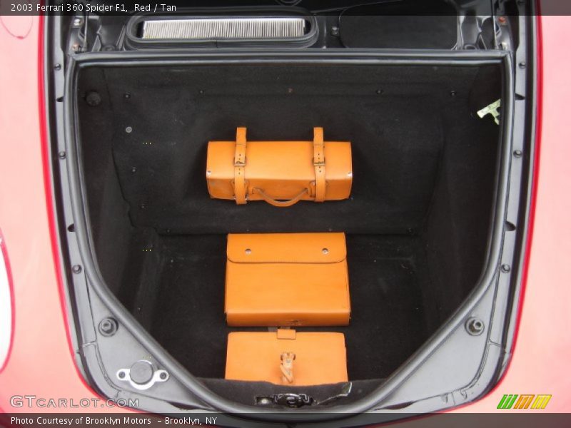 Red / Tan 2003 Ferrari 360 Spider F1