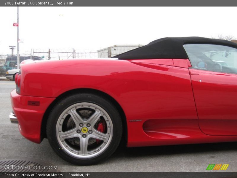 Red / Tan 2003 Ferrari 360 Spider F1