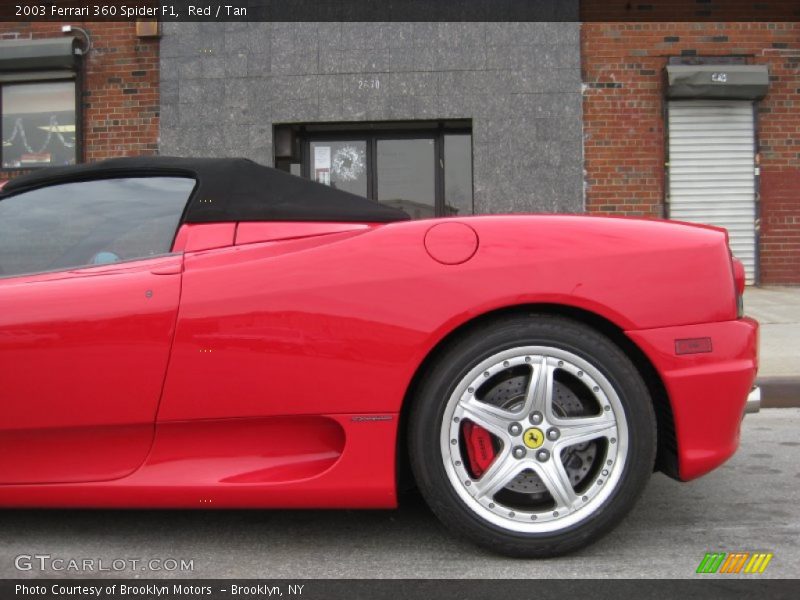 Red / Tan 2003 Ferrari 360 Spider F1