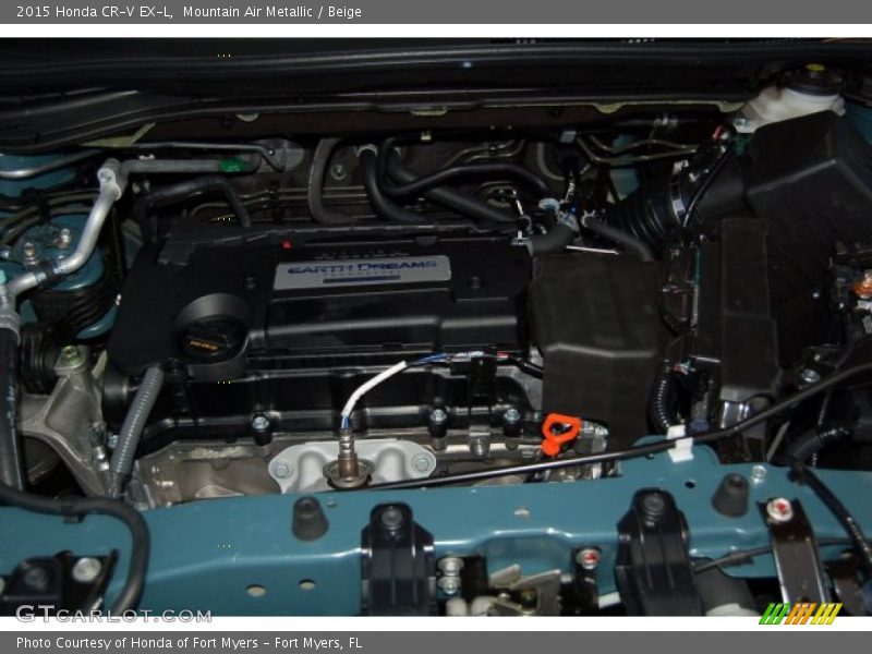Mountain Air Metallic / Beige 2015 Honda CR-V EX-L
