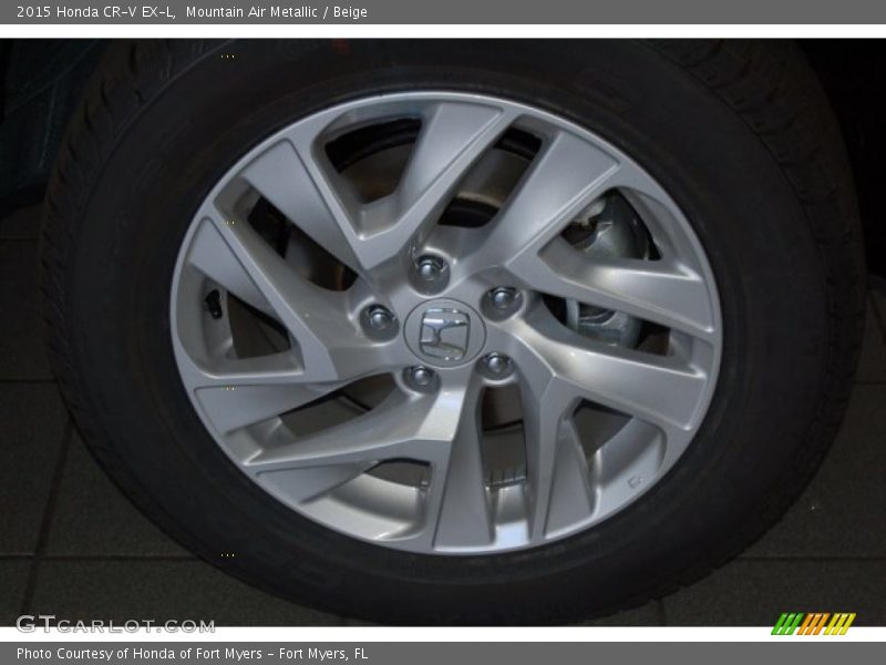 Mountain Air Metallic / Beige 2015 Honda CR-V EX-L