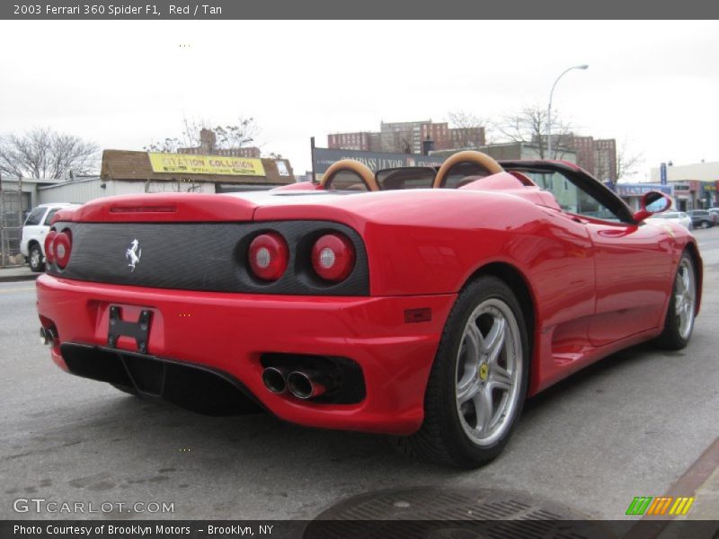 Red / Tan 2003 Ferrari 360 Spider F1