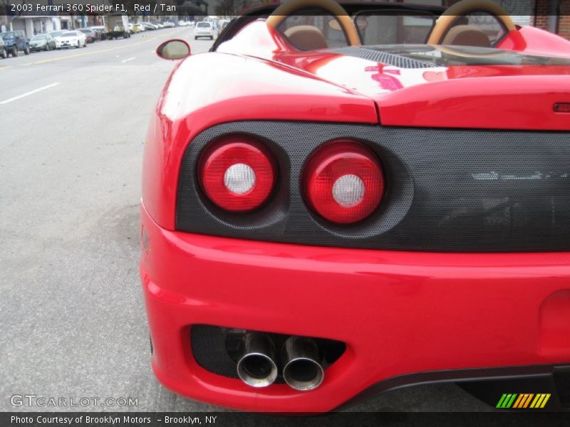 Red / Tan 2003 Ferrari 360 Spider F1