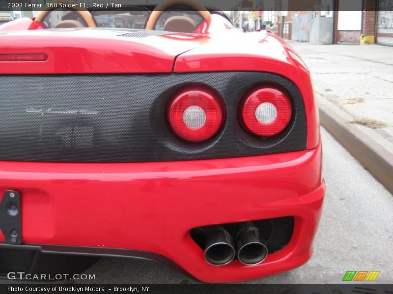 Red / Tan 2003 Ferrari 360 Spider F1