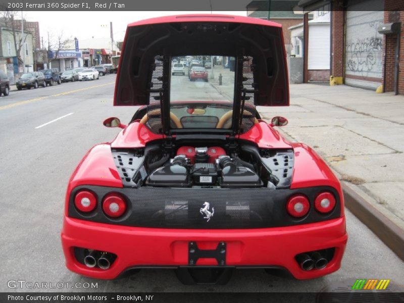 Red / Tan 2003 Ferrari 360 Spider F1