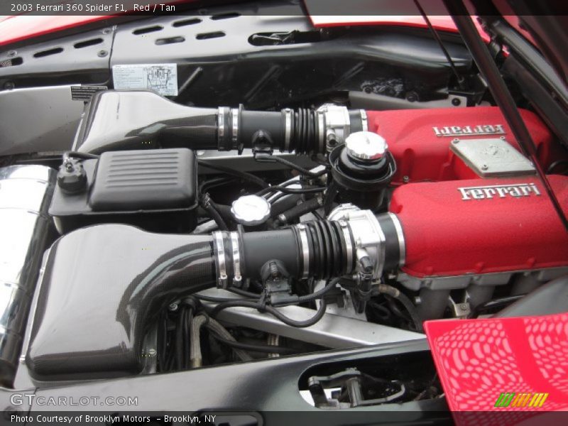 Red / Tan 2003 Ferrari 360 Spider F1