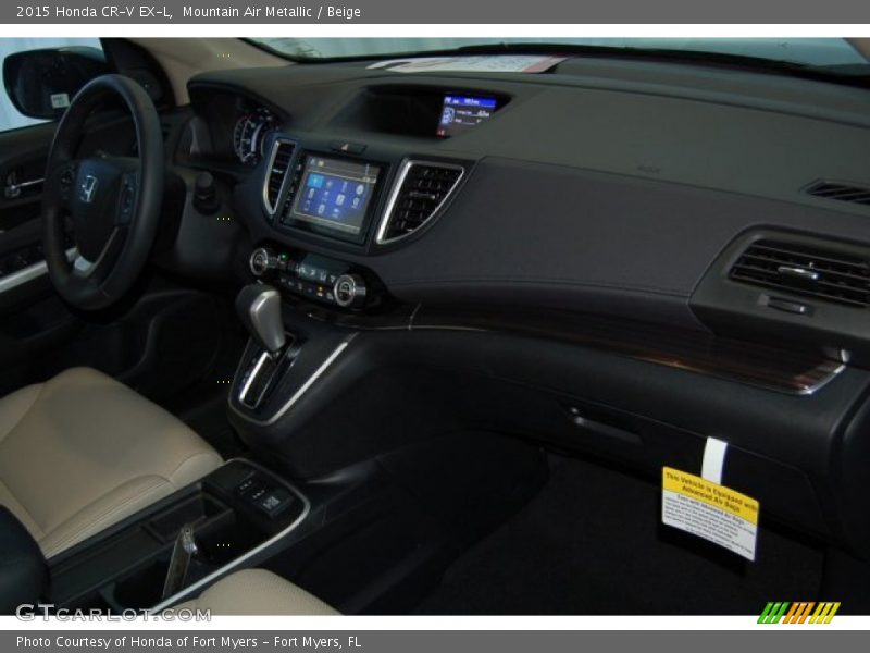Mountain Air Metallic / Beige 2015 Honda CR-V EX-L