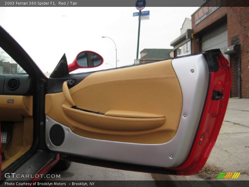 Red / Tan 2003 Ferrari 360 Spider F1