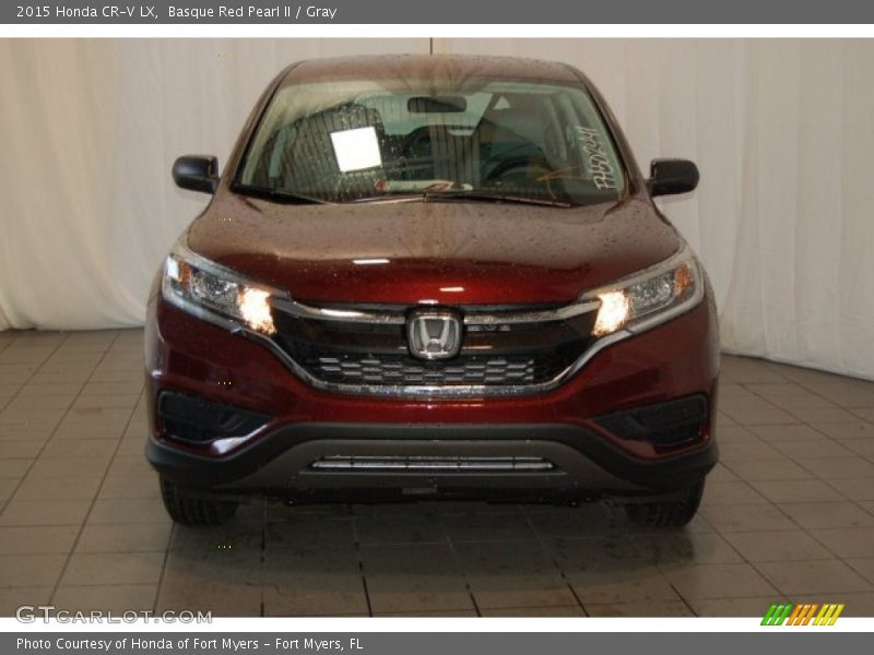 Basque Red Pearl II / Gray 2015 Honda CR-V LX